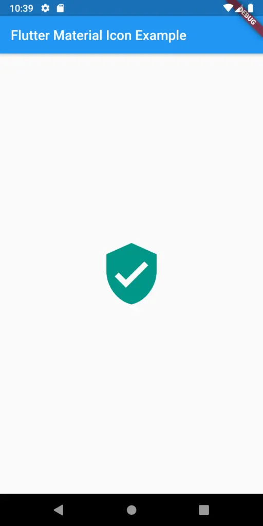 Flutter material icon training