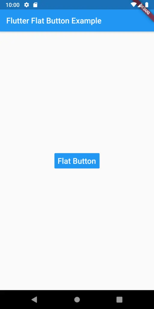 flat button flutter