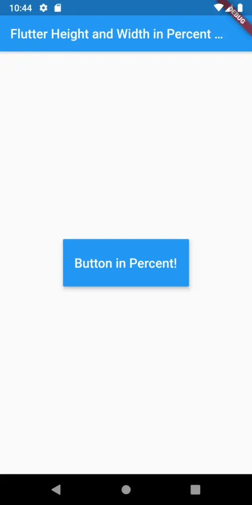height and width in percent in flutter