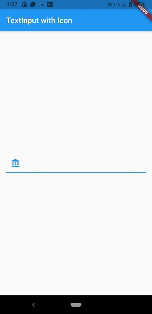 flutter textfield icon