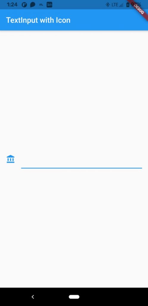 flutter textfield icon