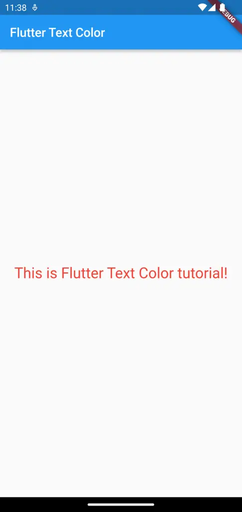 text color flutter