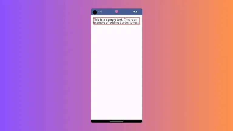 How to add Text with Border in Android Jetpack Compose