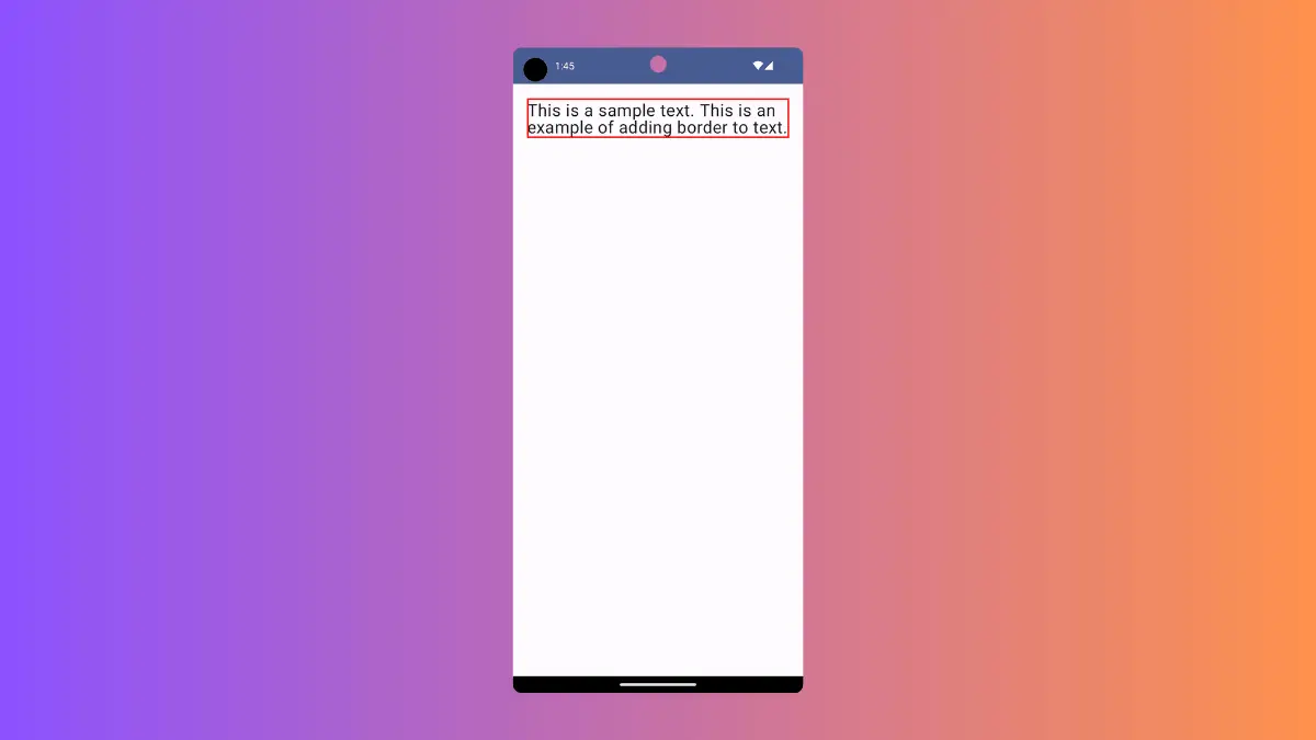 How To Add Text With Border In Android Jetpack Compose Coding With ...