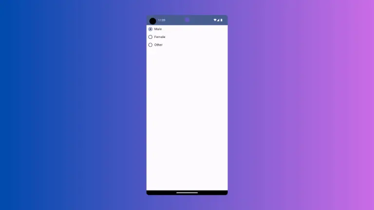 How to Add Radio Button in Android Jetpack Compose