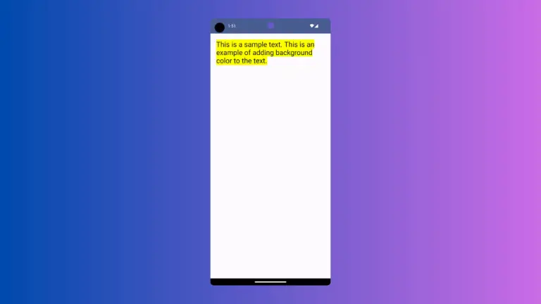 How to add Text Background Color in Android Jetpack Compose