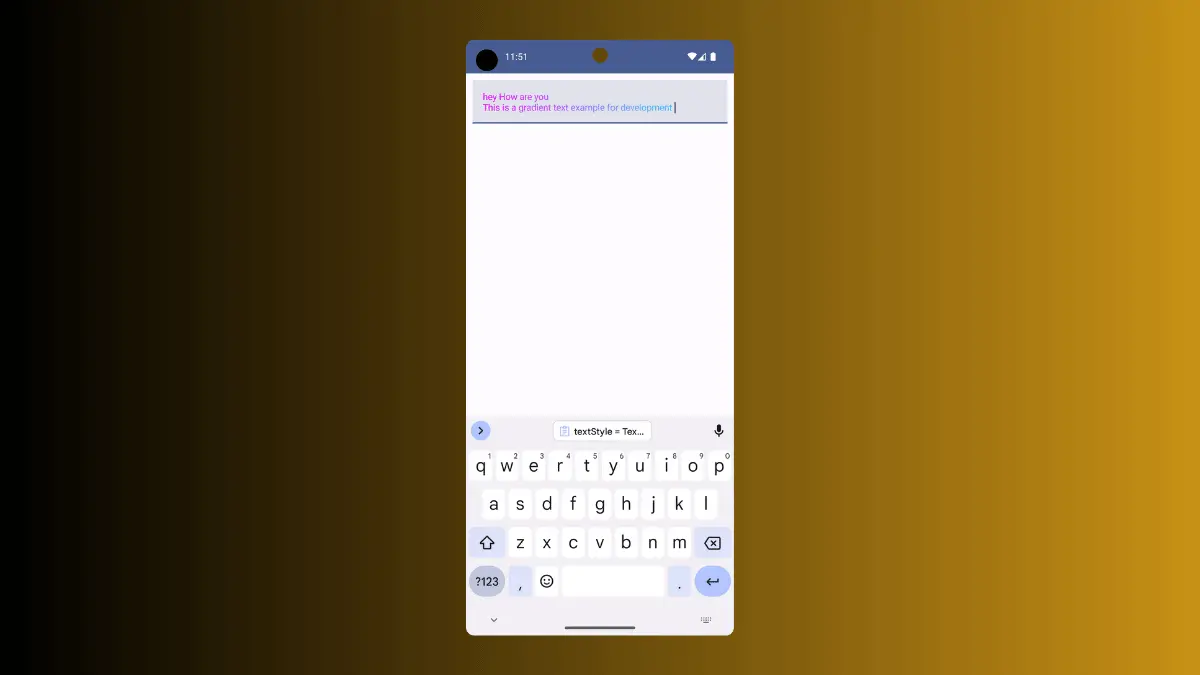 How to Create Gradient TextField in Android Jetpack Compose