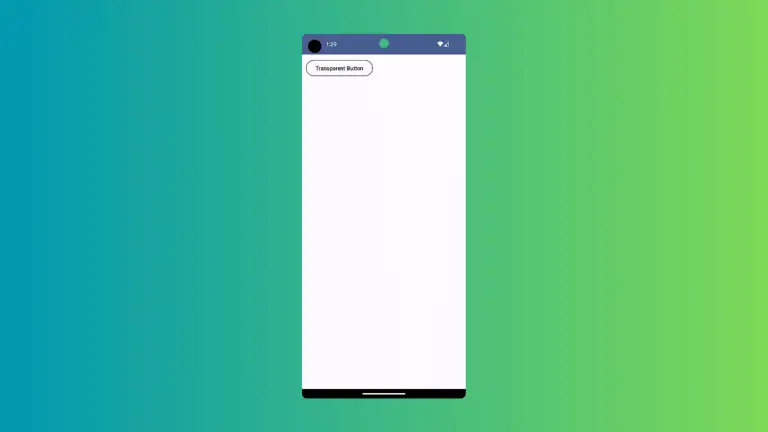 How to Create Transparent Button in Android Jetpack Compose