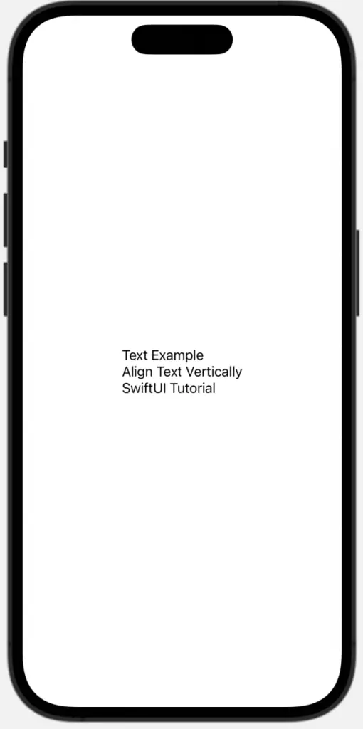 swiftui align vertically