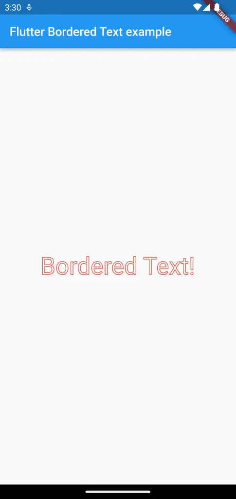 bordered text flutter