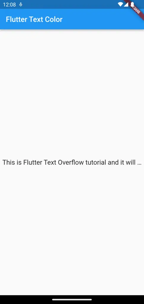 text overflow ellipse flutter