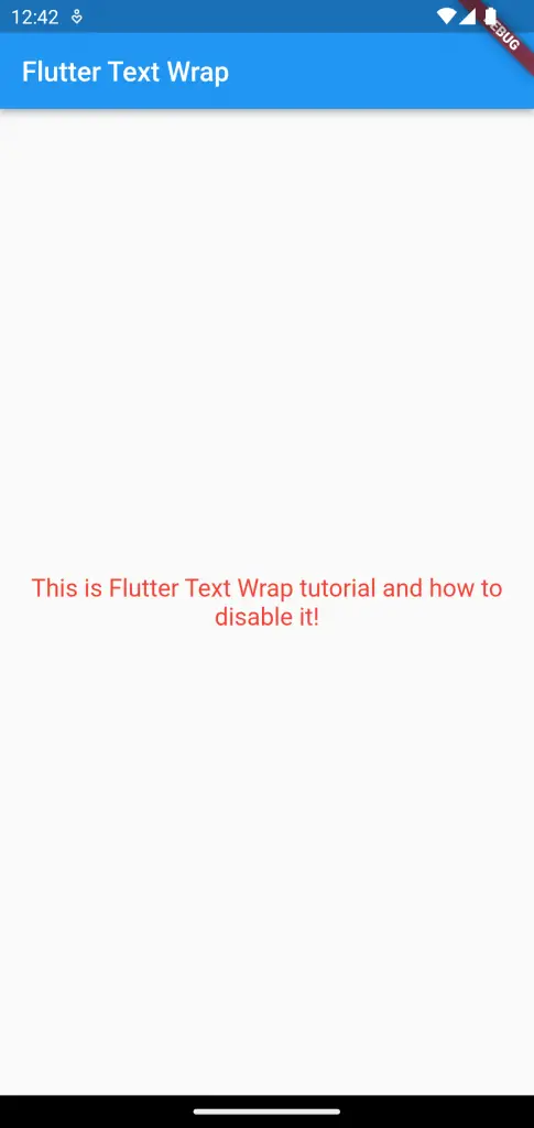 Flutter text wrap