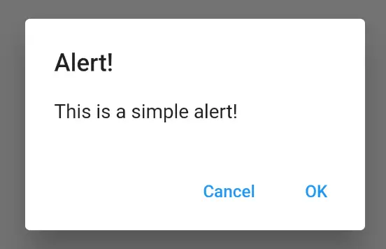 flutter default alertdialog