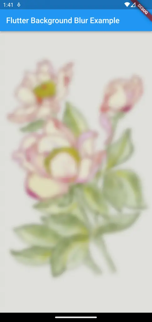 background blur flutter