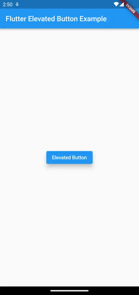 flutter elevated button