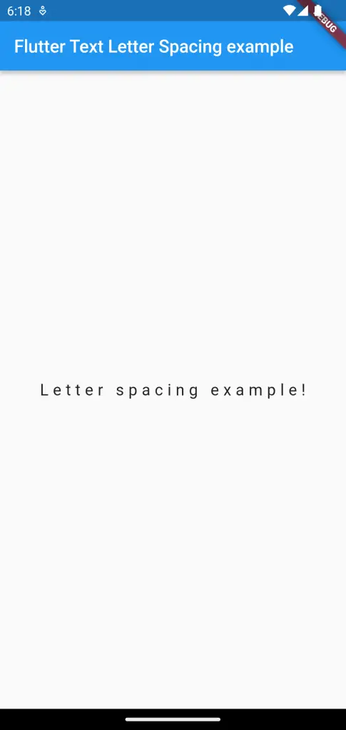 flutter letter spacing