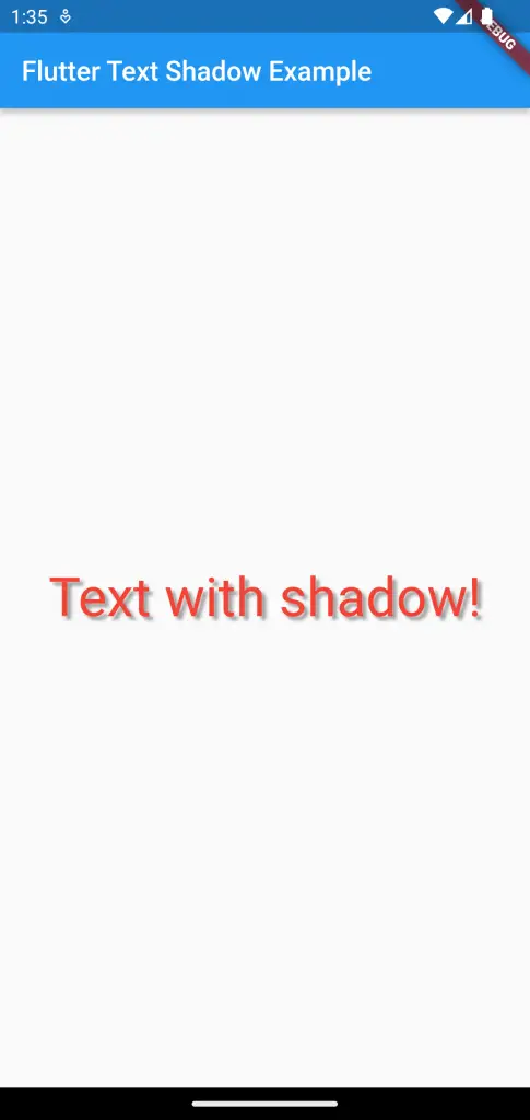 Flutter text shadow