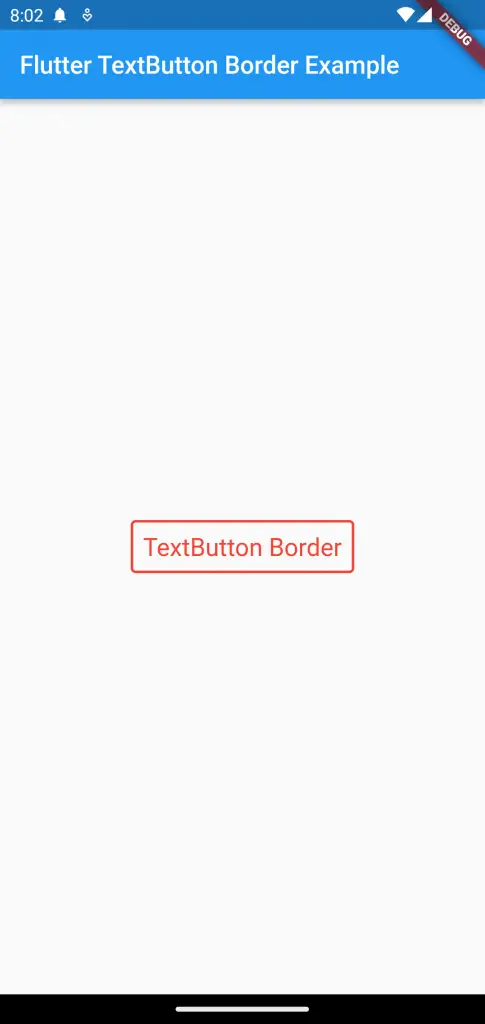flutter textbutton border