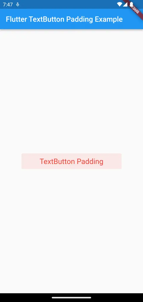 flutter textbutton padding example