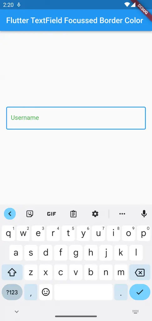 Flutter textfield hint text color