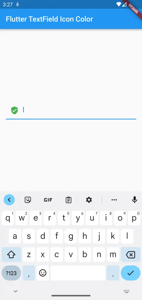 flutter textfield icon color
