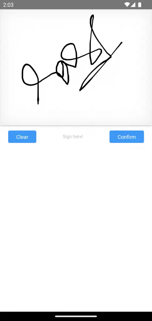 react native digital signature