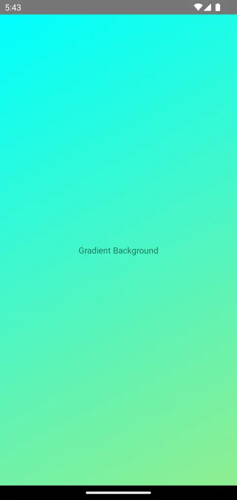 react native gradient background