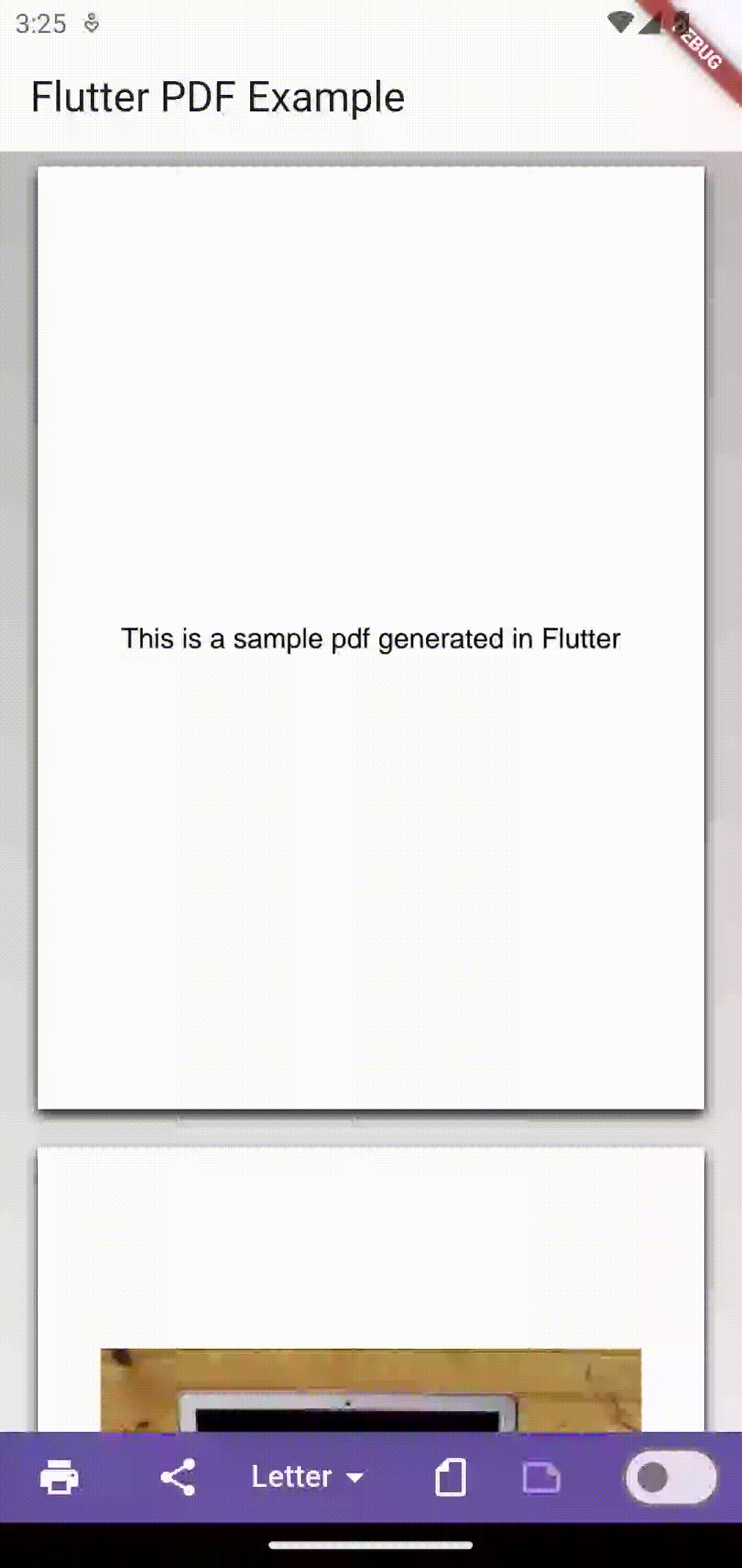 flutter generate pdf