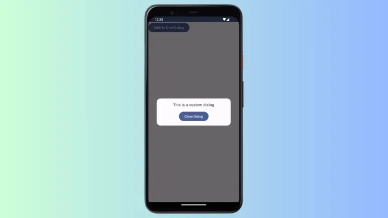 How to Create Custom Dialog in Android Jetpack Compose