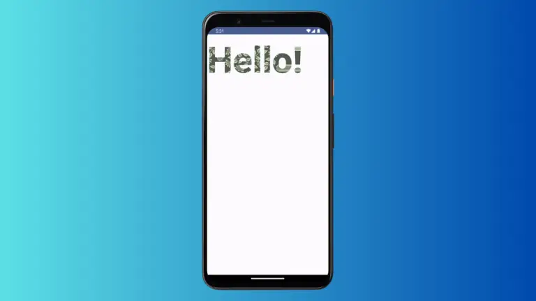 How to Apply Image Background to Text in Android Jetpack Compose