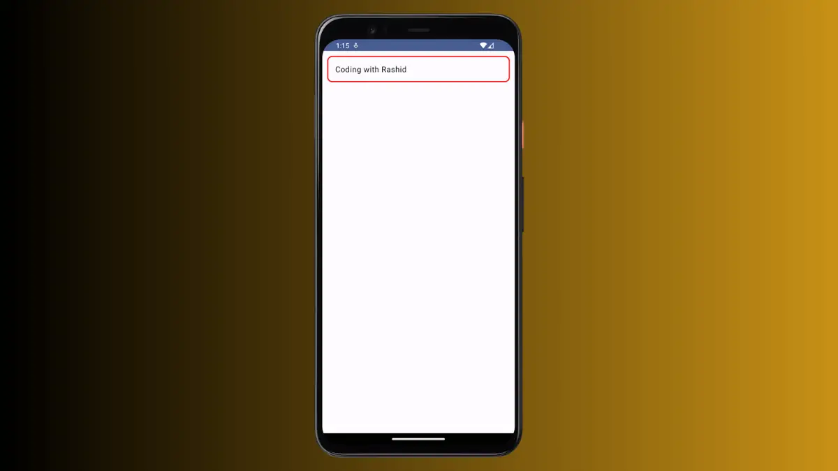 How to Add Border to Row in Android Jetpack Compose