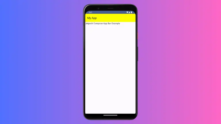 How to Change TopAppBar Background Color in Android Jetpack Compose