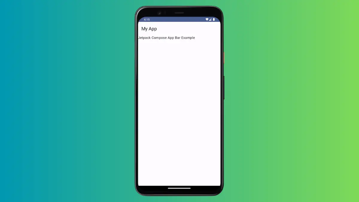 How to Create Transparent TopAppBar in Android Jetpack Compose