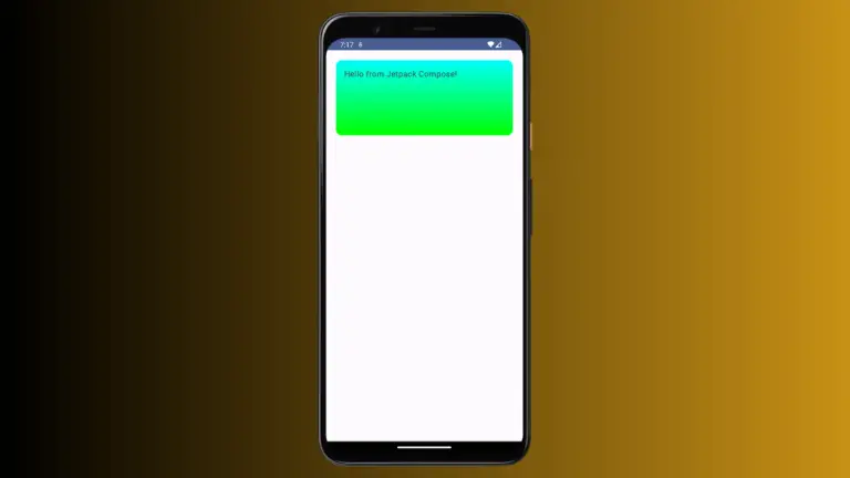 How to Set Gradient Background for Card in Android Jetpack Compose