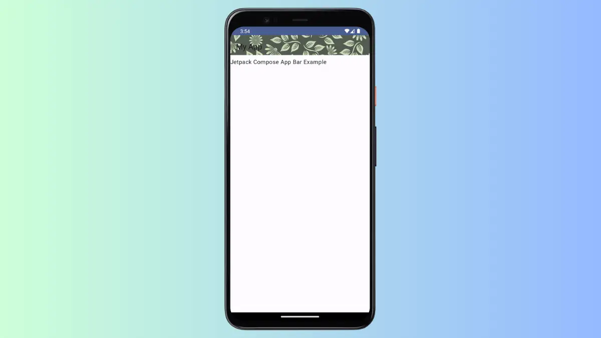 How to Set Image Background for TopAppBar in Android Jetpack Compose
