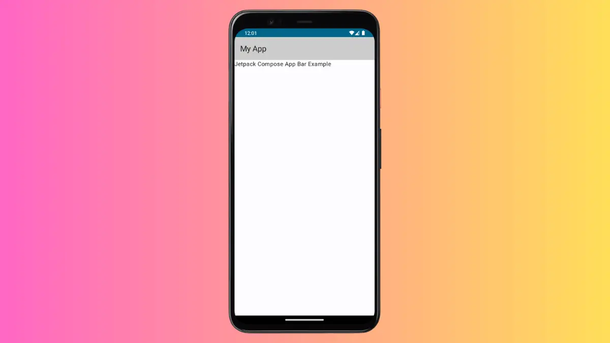 How to Add App Bar in Android Jetpack Compose