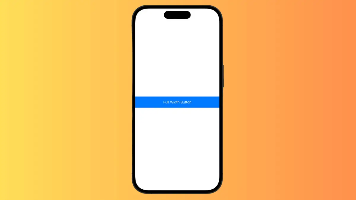 How to Create Full Width Button in iOS SwiftUI