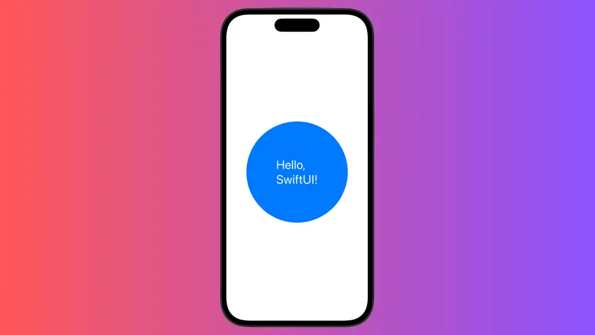 How to Encapsulate Text within a Circle in iOS SwiftUI