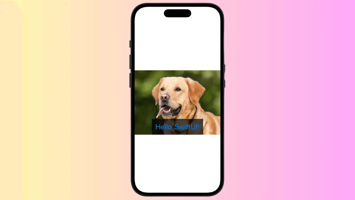 How to Position Text Over Image in iOS SwiftUI