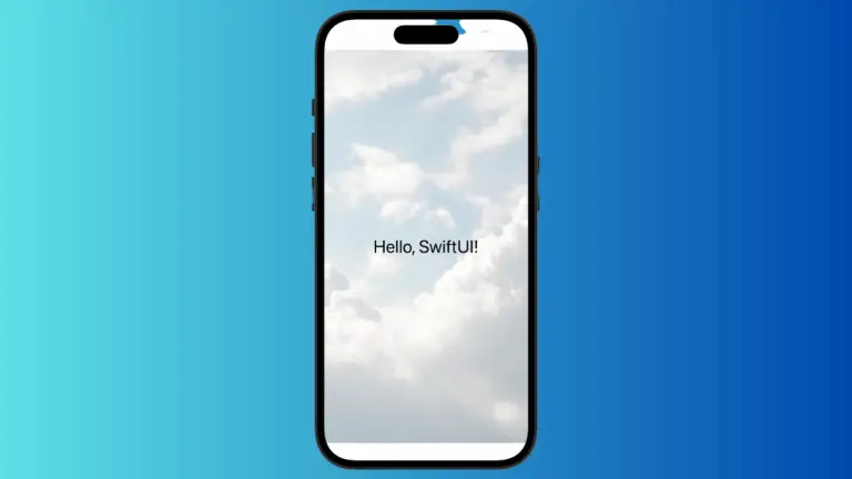 How to set Image as Background in iOS SwiftUI