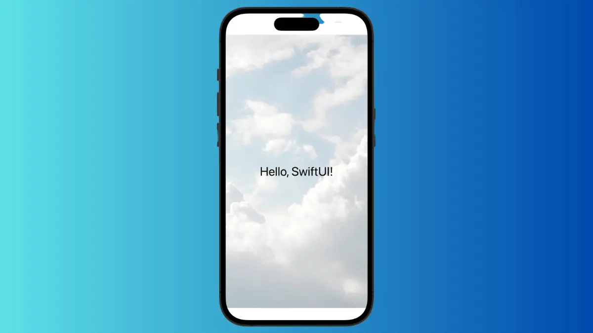 How to set Image as Background in iOS SwiftUI