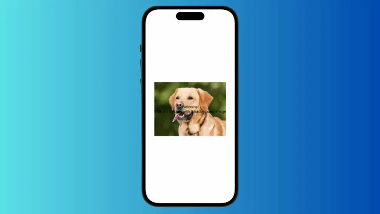 How to Set Background Image for VStack in iOS SwiftUI