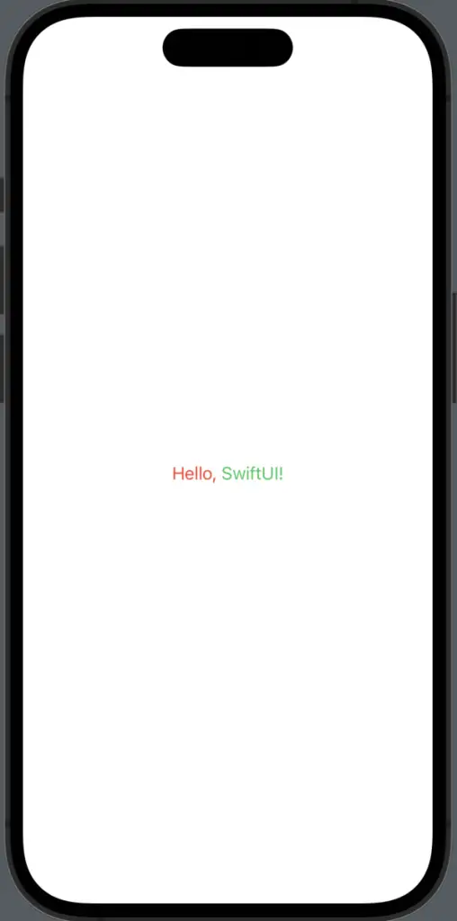 Multicolor text in swiftui