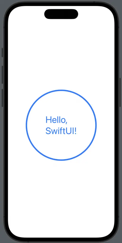 Swiftui add text inside circle