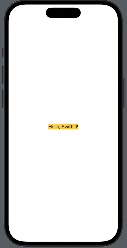 SwiftUI text background