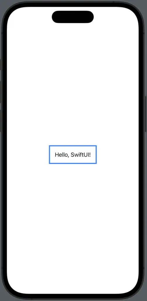 SwiftUI text border