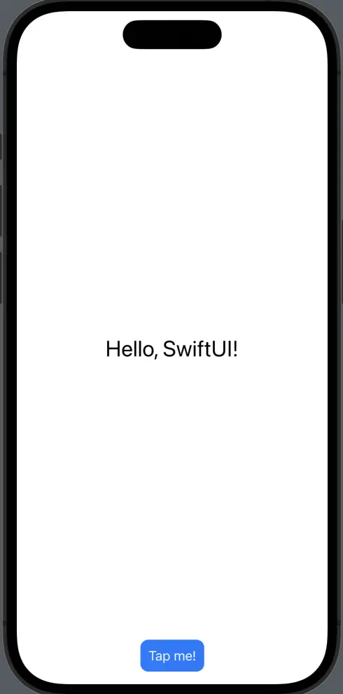 button in bottom position swiftui