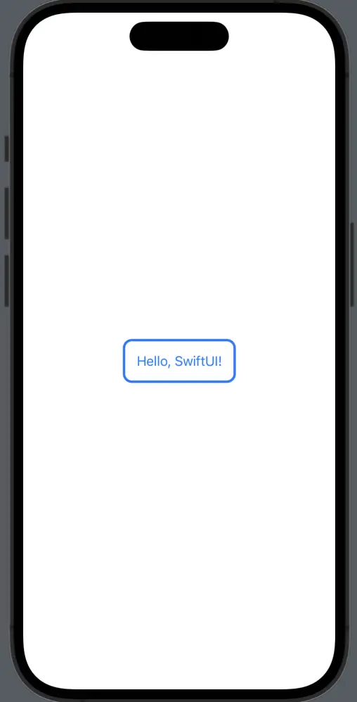 swiftui button with border