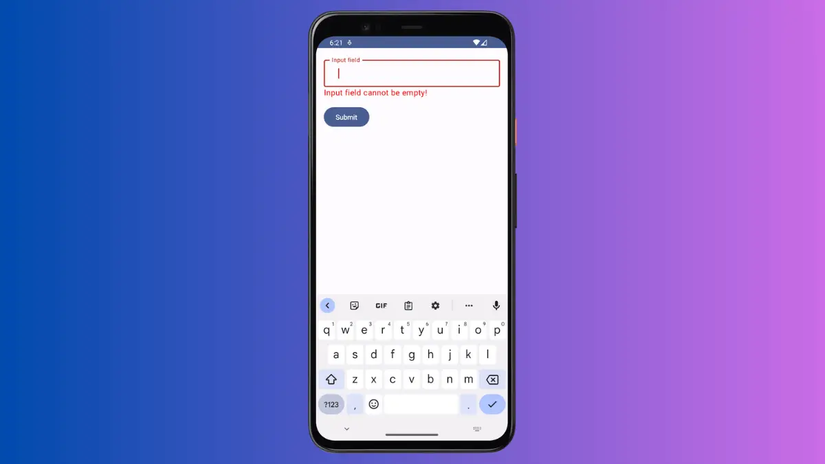 How to Implement Empty Input Validation in Android Jetpack Compose