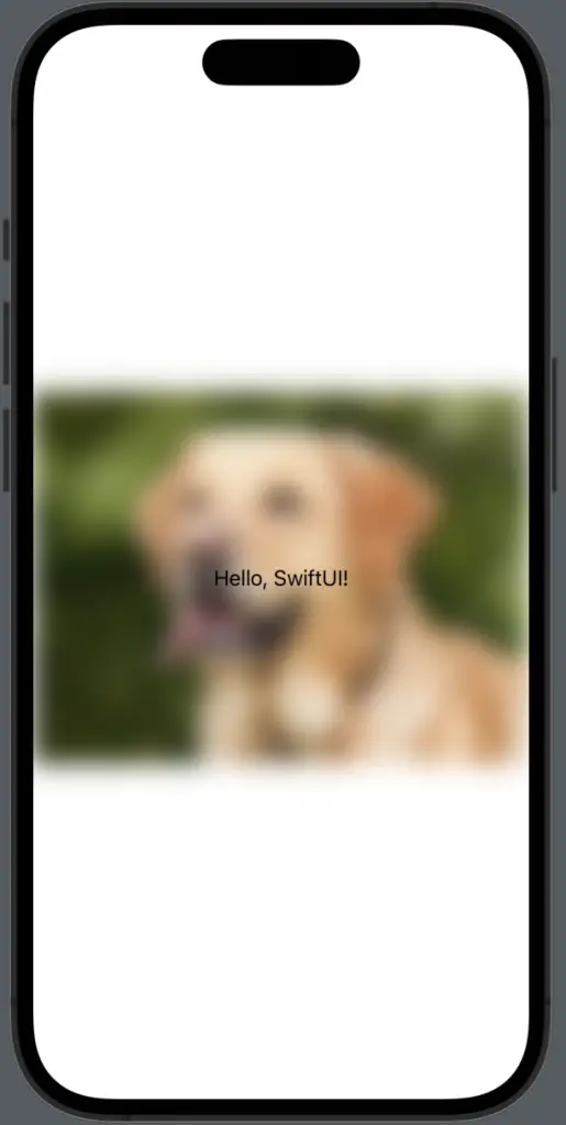 image blur swiftui